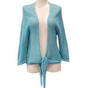 Christopher & Banks Blue Knit Cardigan